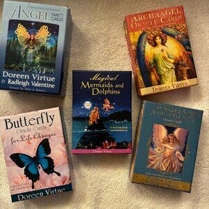 Doreen Virtue 5 deck Tarot Bundle